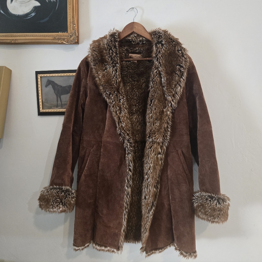 GENUINE Suede Leather Coat